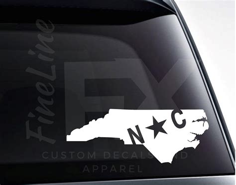 North Carolina NC Flag Die Cut Vinyl Decal Sticker