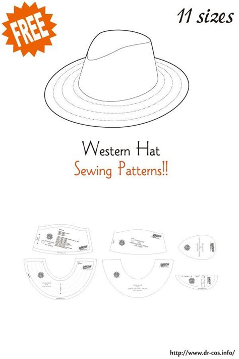 Western hat Free Sewing Patterns | Hat patterns to sew, Sewing patterns ...