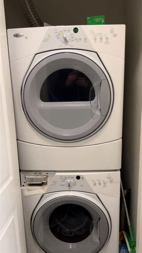 Installing a stackable Washer/Dryer set into a closet. : r/Appliances