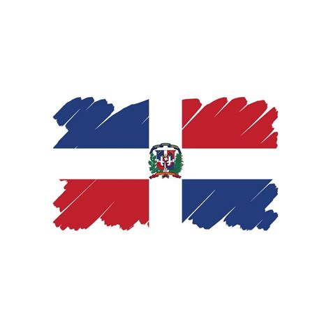 vector de bandera de república dominicana 4943645 Vector en Vecteezy