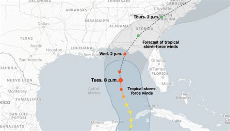 Where Is Hurricane Michael? Tracking the Storm’s Path - The New York Times