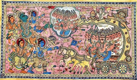 The Battle Between Rama and Ravana - Large Size | Exotic India Art