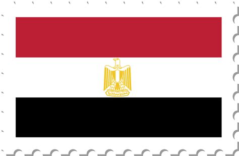 Egypt flag postage stamp. 11659021 PNG