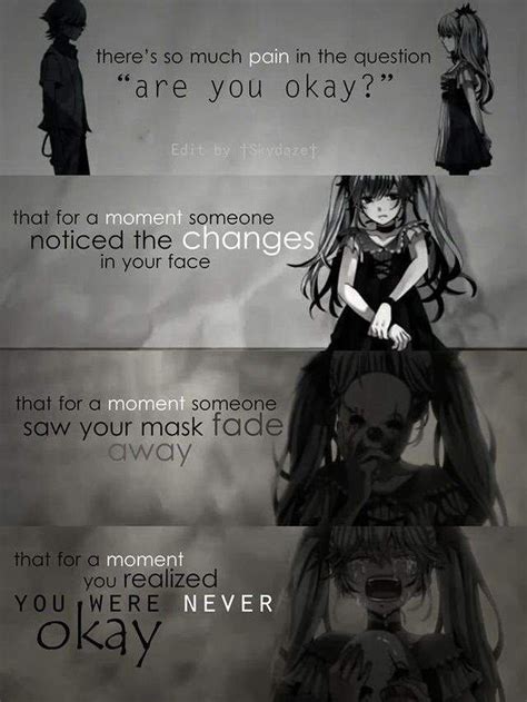 Sad Depressed Quotes Anime - Arise Quote