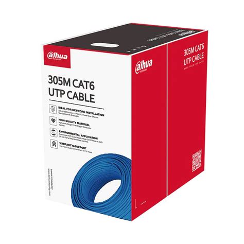 DH-PFM920I-6UN-C Dahua 305m UTP CAT6 Cable Blue - Leeway Automation