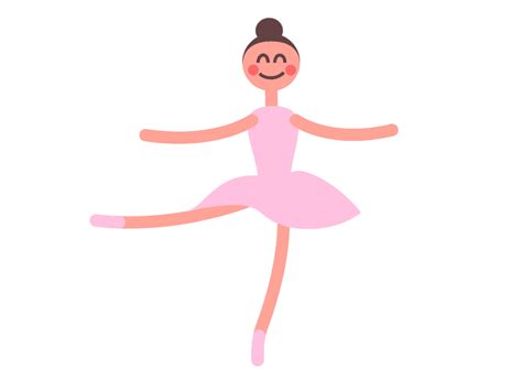 Cute Pirouette Ballet Cartoon Ballerina GIF | GIFDB.com