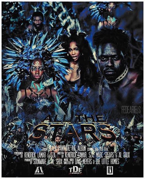 Kendrick Lamar x SZA: All The Stars | Ebony hair, Music festival ...