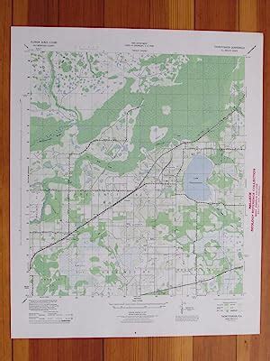 Thonotosassa Florida 1944 Original Vintage USGS Topo Map: (1944) Map | RareMapsandBooks