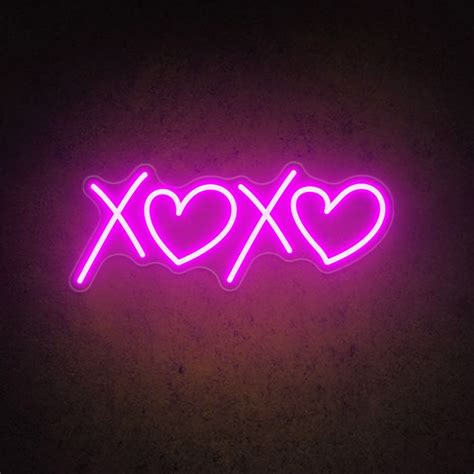 HDJSign - XOXO Wedding Neon Sign - Warm White / 36 x 13 | Neon signs, Wedding neon sign, Pink ...
