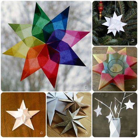 Folded Paper Star Tutorials