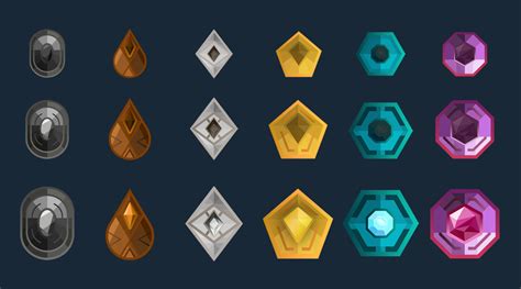 I tried redesigning the valorant ranked icons i still have to make immortal and radiant : r/VALORANT