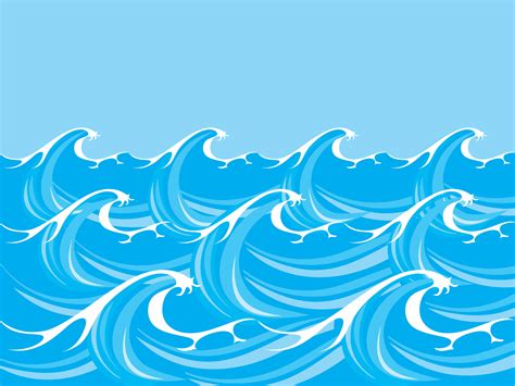 Ocean/ Sea Waves Vector 226345 Vector Art at Vecteezy