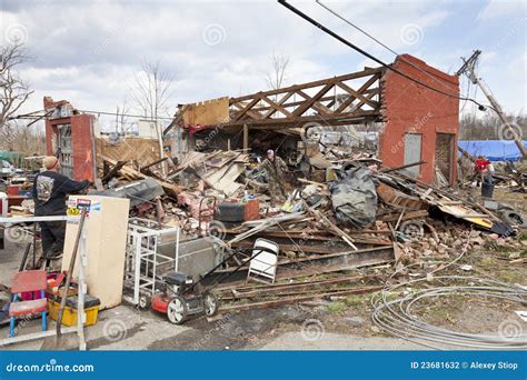 Tornado Aftermath in Henryville, Indiana Editorial Photography - Image ...