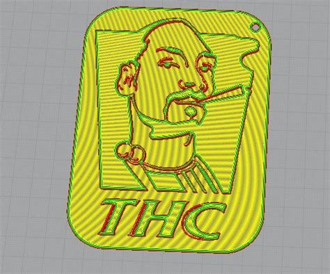 Download OBJ file thc keychain • Model to 3D print ・ Cults