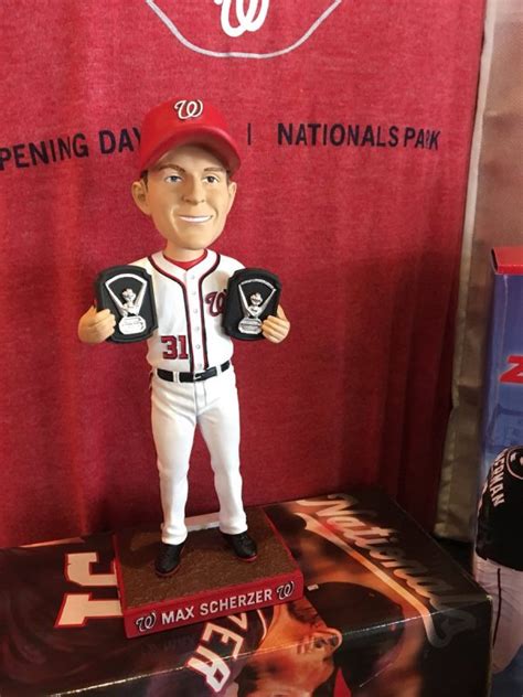 May 4, 2018 Washington Nationals - Max Scherzer Cy Young Bobblehead ...