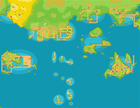 Sinnoh Map Labeled : Mapverse Sinnoh Region Map / I.e., region 1 is all of the pixels which have ...