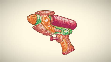 Water gun sketch - Download Free 3D model by Yratz [1832480] - Sketchfab