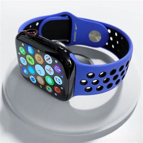 Nike Sport Band,Blue-Black . | Apple watch bands, Watch bands, Apple watch