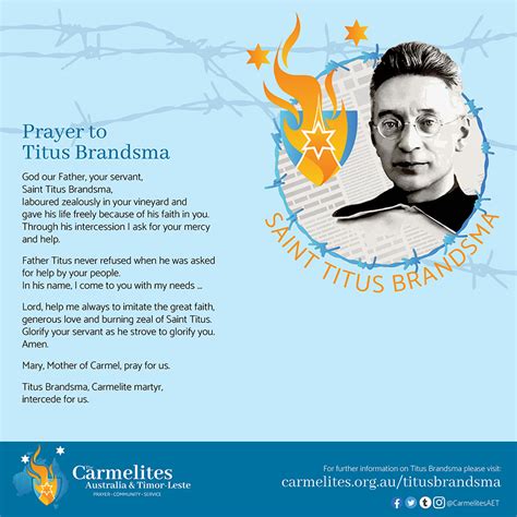 Prayer to Titus Brandsma