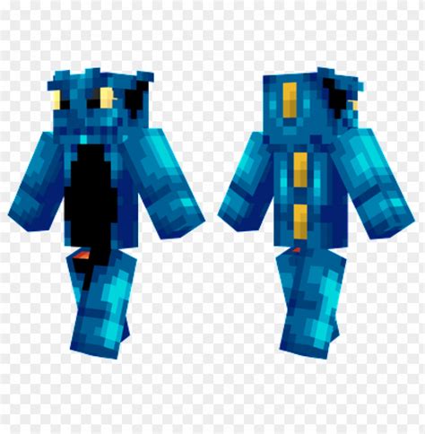 Free Download Hd Png Minecraft Skins Blue Dragon Skin Png Image With