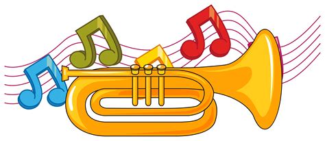 Trumpet Music Notes Clip Art