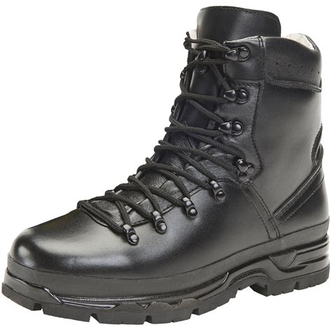 Brandit BW Mountain Boots Leather Hiking Tactical Outdoor Mens Footwear ...