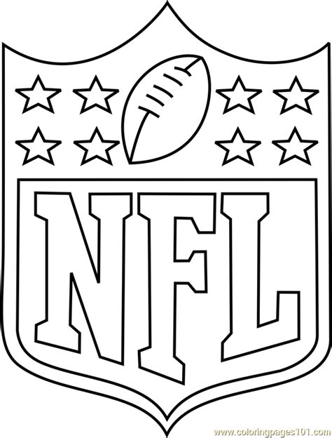 NFL Logo Coloring Page - Free NFL Coloring Pages : ColoringPages101.com