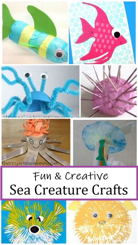 Sea Animal Crafts for Kids | There's Just One Mommy