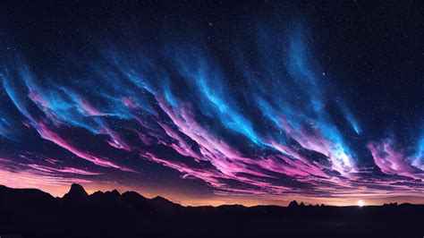 Beautiful Night Sky Sunset 4K #5630i Wallpaper iPhone Phone