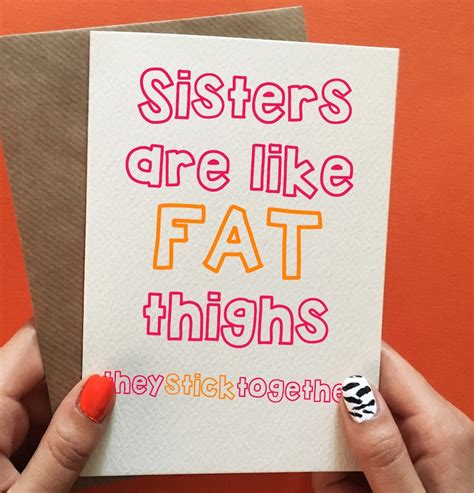 Sister birthday card funny sister birthday card funny sister | Etsy