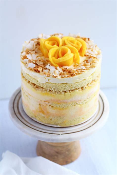 Coconut Mango Layer Cake - Island Bakes