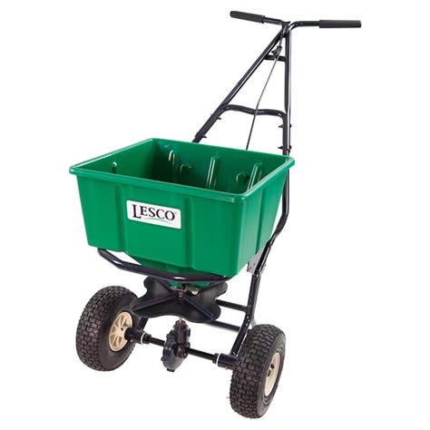 Lesco 50-lb Pro Broadcast Fertilizer Spreader in the Push Spreaders ...