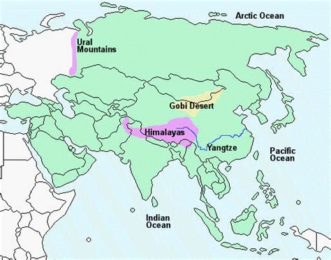 Ural Mountains Location On World Map