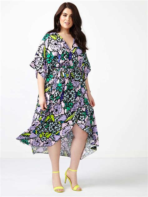 MELISSA McCARTHY Printed Wrap Maxi Dress | Penningtons