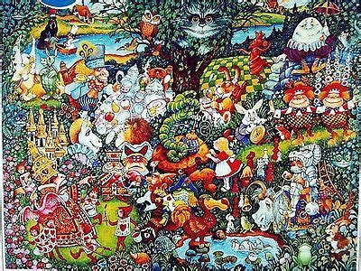 Alice In Wonderland Puzzle 1000 Pieces Jigsaw Retired Hasbro Mad Hatter ...