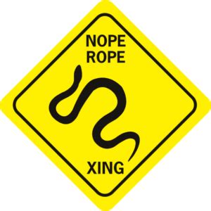 snake Nope Rope diamond - World Famous Sign Co.