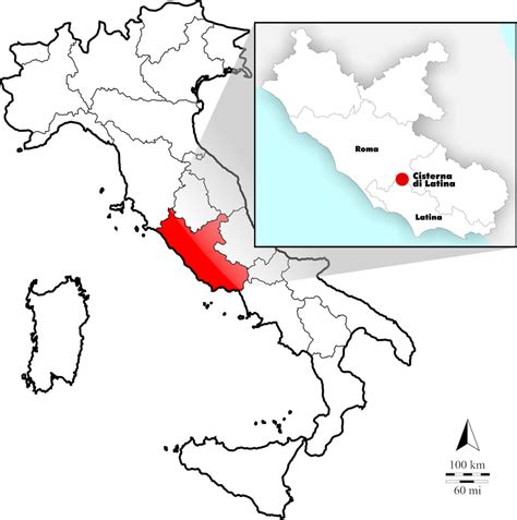 Location of Cisterna di Latina, Latium, Italy. | Download Scientific ...