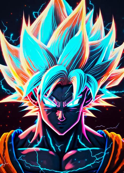 Plakat na ścianę Line Art Goku | Gadżety & Prezenty | Posters.pl