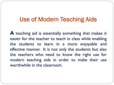 PPT - Types of Modern Teaching Aids PowerPoint Presentation, free download - ID:7962937