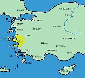 Ionia Ancient Greece Map – Map Vector