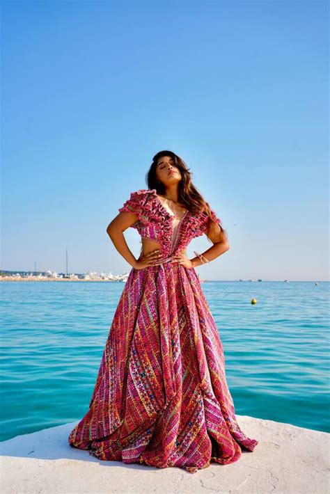 Instagram Influencer Niharika NM Oozes Elegance At The Red Carpet In Cannes Film Festival