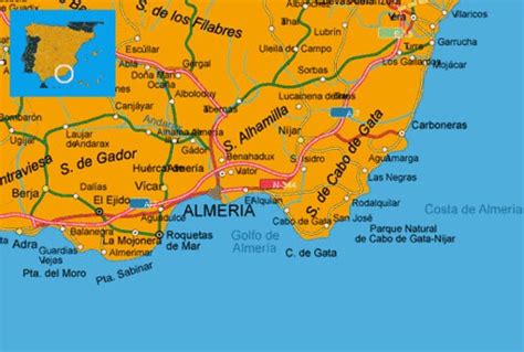 Mapa : Mapa Costa Almeria