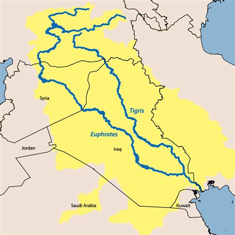 Tigris And Euphrates World Map