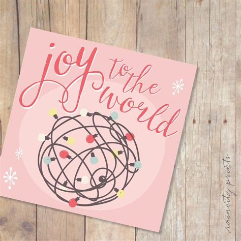 Joy to the World Christmas Card. Holiday Cards. Holiday Gift | Etsy