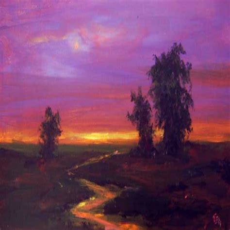 I really tried to create a dynamic and dramatic landscape painting with the use of color. I used ...