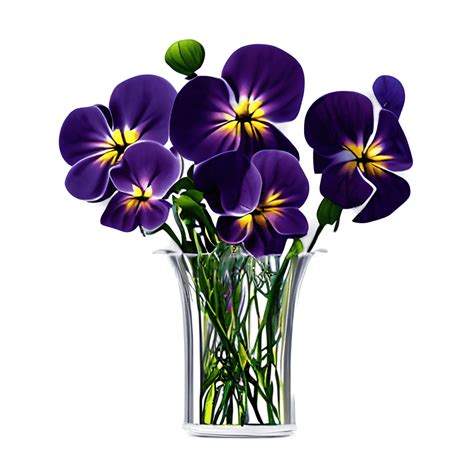 Pansy Flowers Bouquet · Creative Fabrica