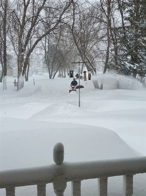 Heavy Snow in South Central and Southeast North Dakota, February 28th ...