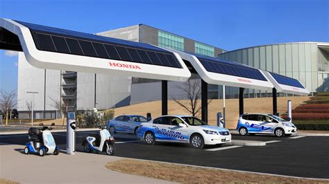 Honda's gas station V2.0 – solar-powered public EV charging station ...