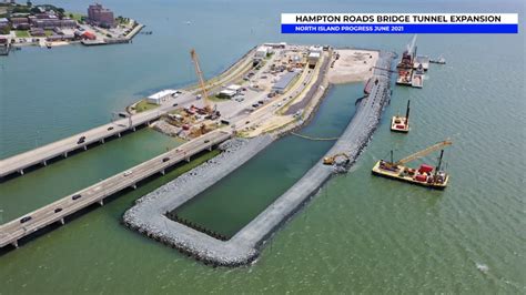 Hampton Roads Bridge Tunnel Expansion: Crews working to mold 2,400 ...