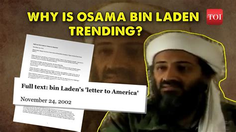 Osama Bin Laden GOES VIRAL | TikTok users connect "Letter to America ...